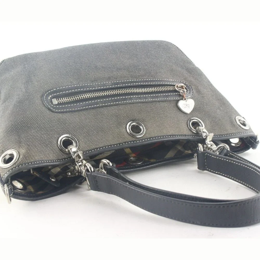 Burberry Charcoal Denim Canvas Tote 1BUR912K